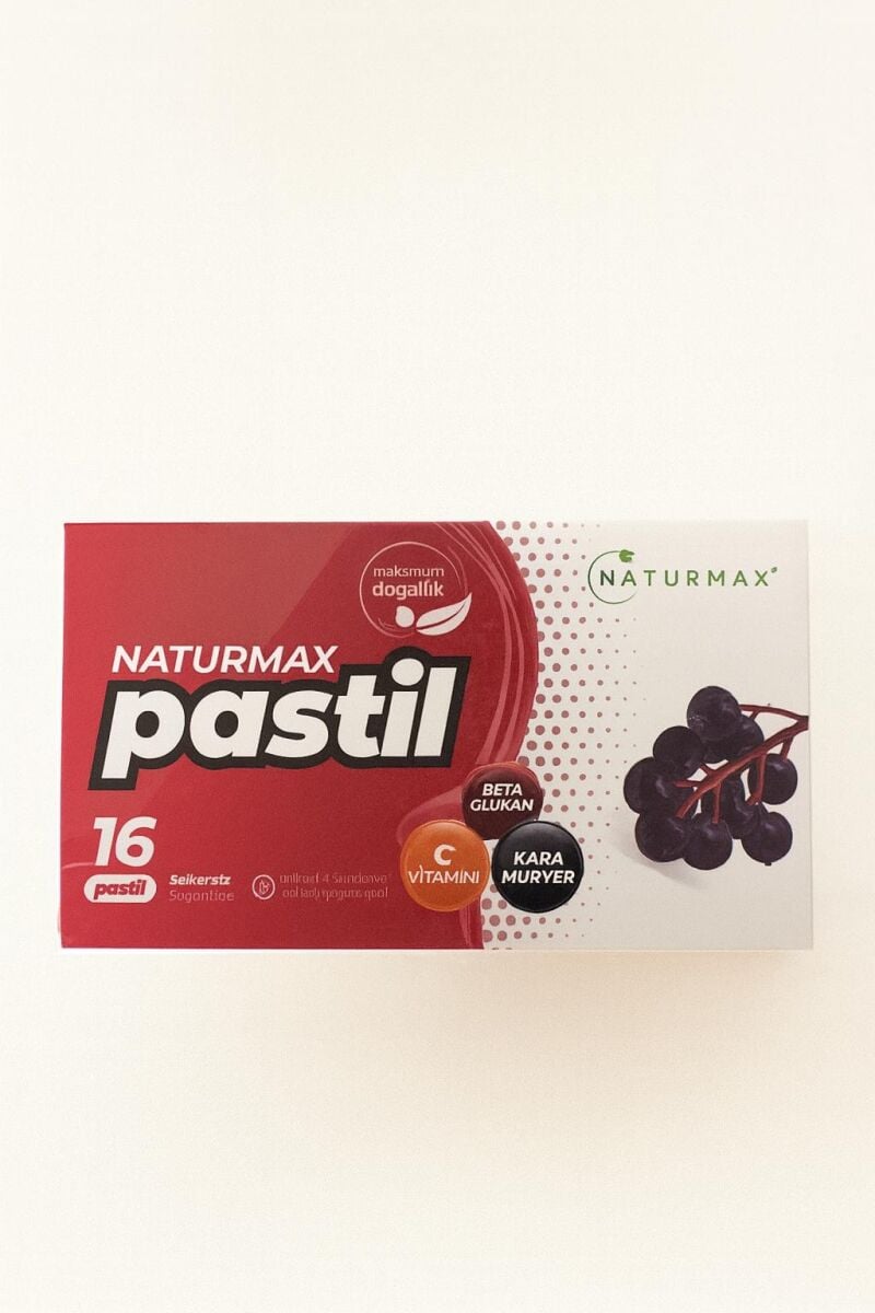 Naturmax Kara Mürver & C Vitamini & Beta Glukan Pastil 16'lı