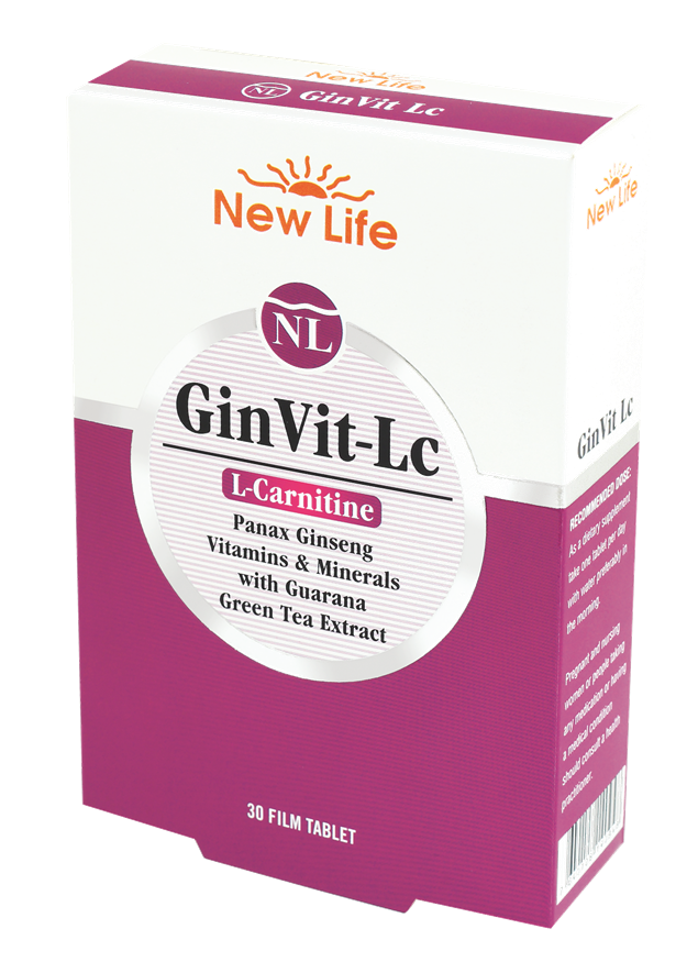 New Life Ginvit LC (L-Carnitine) 30 Tablet