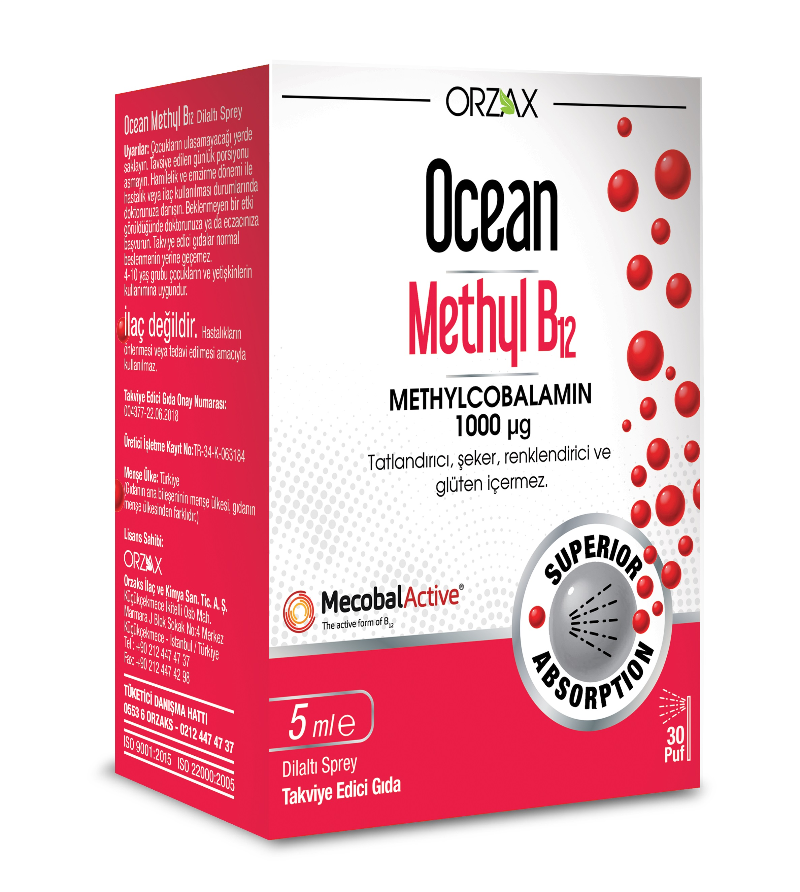 Ocean Methyl B12 5ml 1000MCG sprey