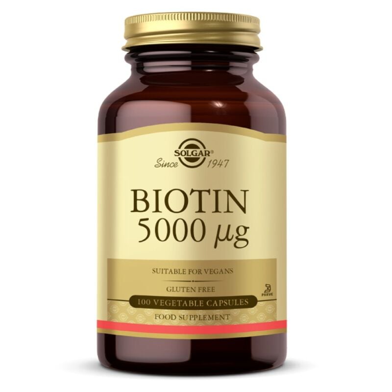 Solgar Biotin 5000 mcg 100 Kapsül