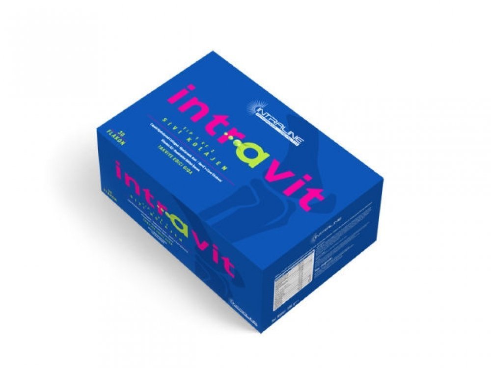 İntraVit Tip II Kollajen, Hyaluronik Asit içerikli Sıvı 30ml 15 Oral Flakon
