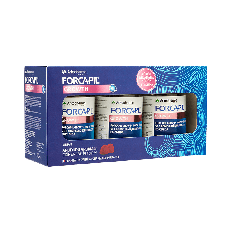 Forcapil Growth 60 Gummies X 3 Kutu