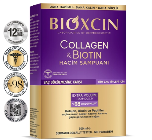 Bioxcin Collagen Biotin Saç Dökülmesine Karşı Şampuan 300 ml