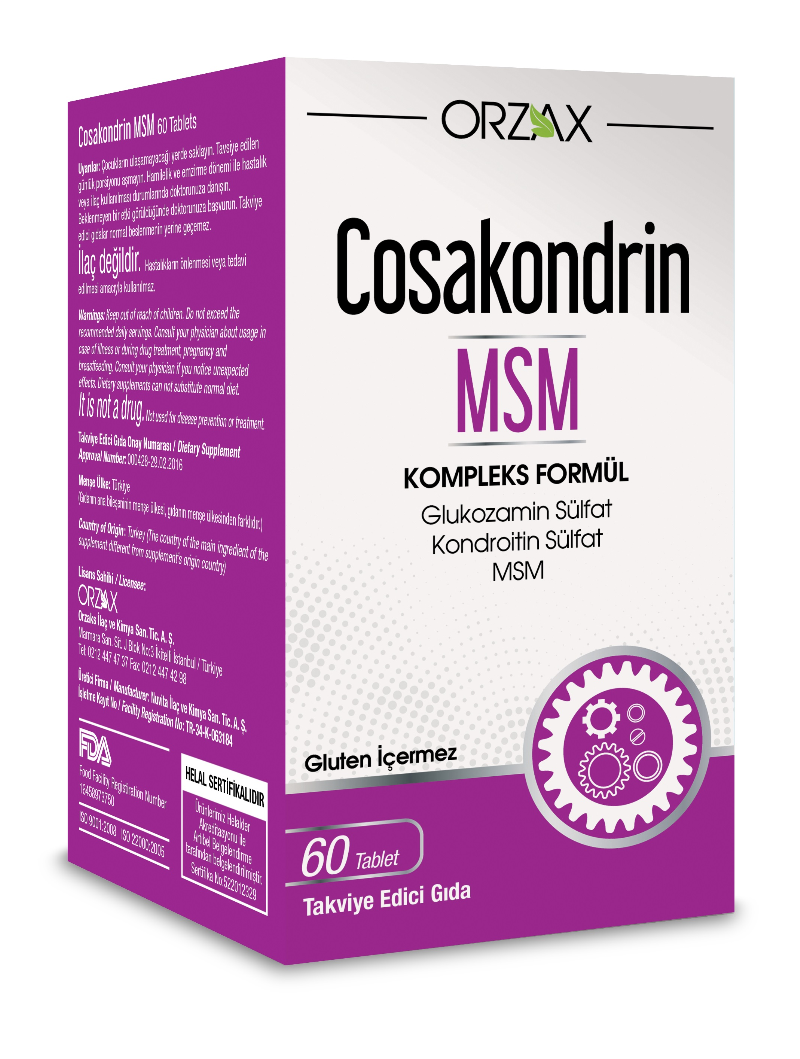 Orzax Ocean Cosakondrin MSM Complex Formula 60 Tablet