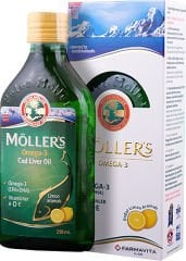 Möller's Omega 3 250 ml Balık Yağı Şurubu Limon Aromalı