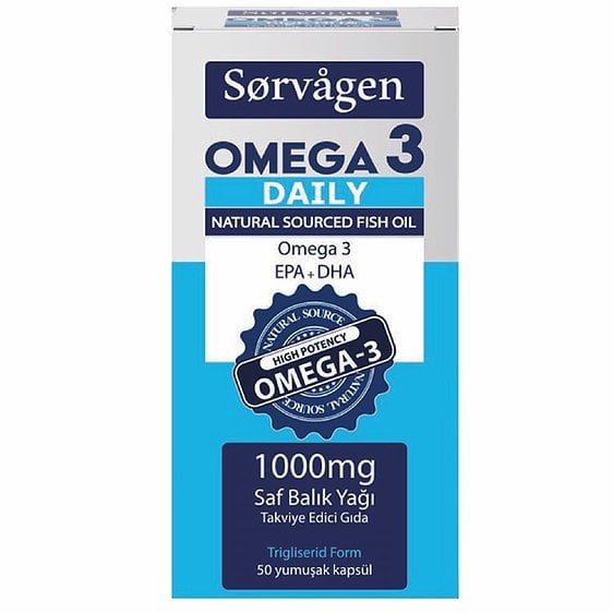 Sorvagen Omega 3 Daily Saf Balık Yağı 50 Kapsül