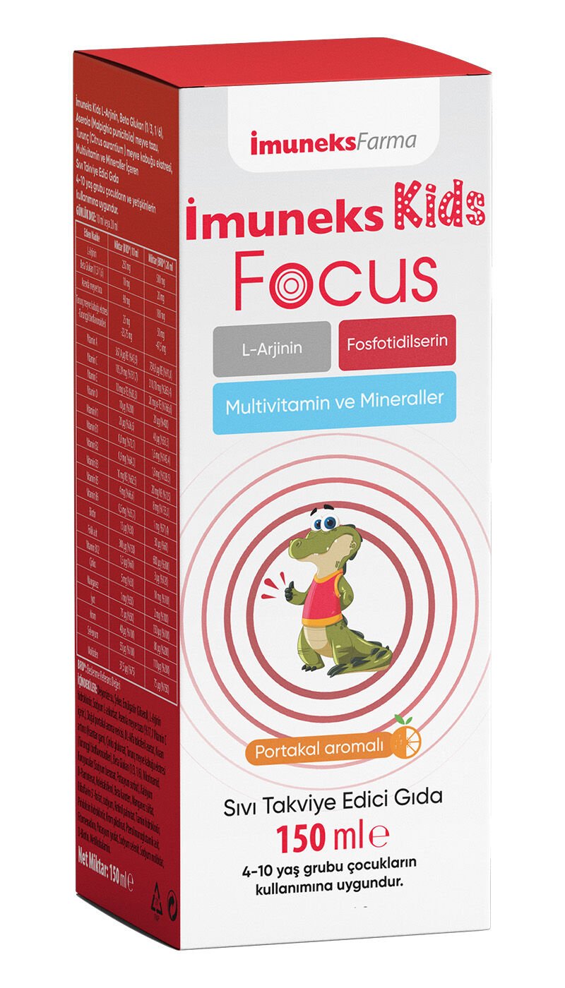 Imuneks Farma İmuneks Kids Focus Şurup 150ml