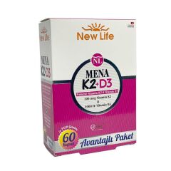 New Life Mena K2+D3 Takviye Edici Gıda 60 Kapsül