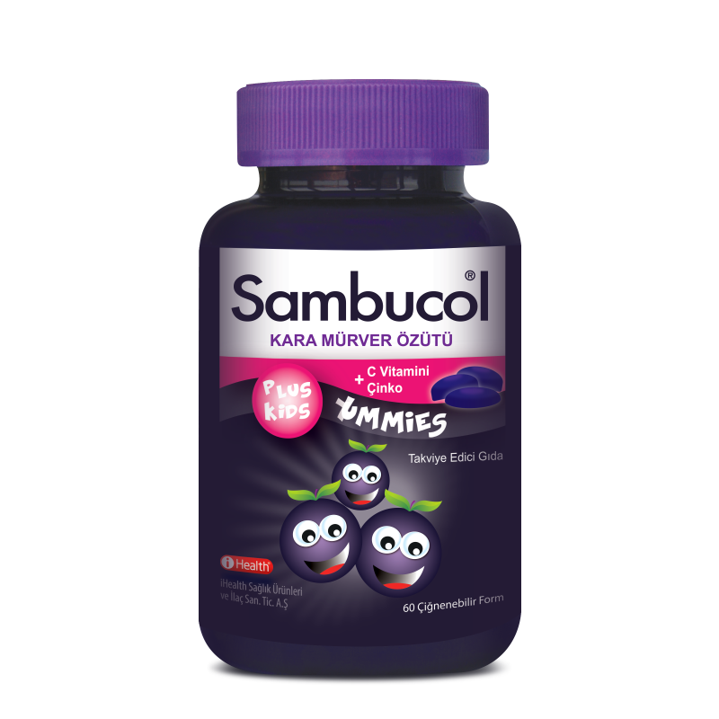Sambucol Plus Kids Yummies 60 Çiğneme Tableti