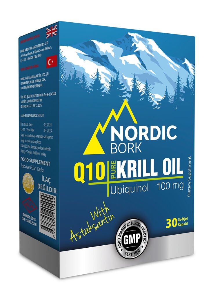 Nordic Bork Krill Oil Ubiquinol With Astaksantin 30 Kapsül