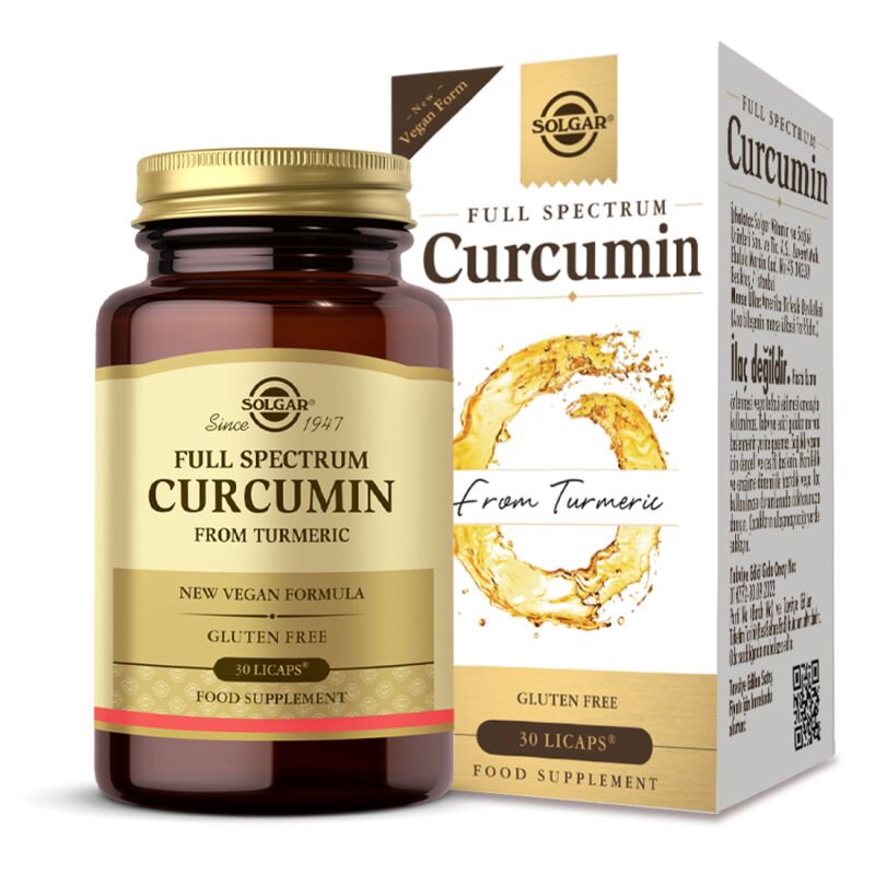 Solgar Full Spectrum Curcumin 30 Kapsül