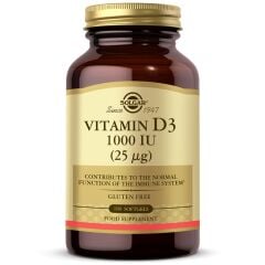 Solgar Vitamin D3 1000 IU 100 Kapsül