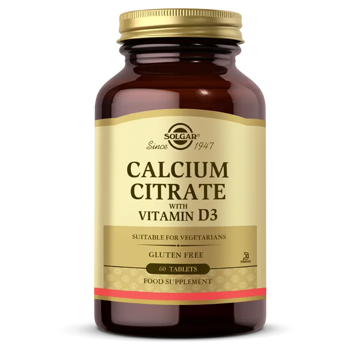 Solgar Calcium Citrate with Vitamin D3 250 mg 60 Tablet