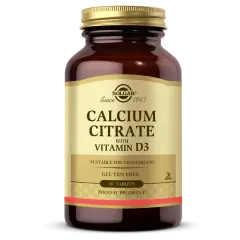 Solgar Calcium Citrate with Vitamin D3 250 mg 60 Tablet