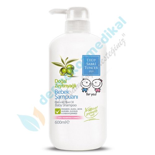Eyüp Sabri Tuncer Doğal Zeytinyağlı Bebek Şampuanı 600ml