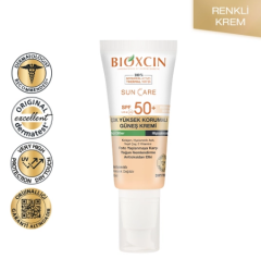 Bioxcin Sun Care Yağlı Ciltler için Güneş Kremi SPF 50+ 50 ml - Renkli