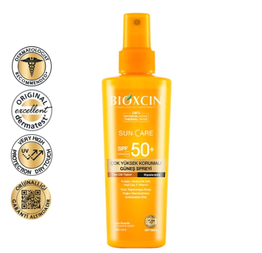 Bioxcin Sun Care Tüm Ciltler için Güneş Spreyi SPF 50+ 200 ml