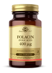 Solgar Folic Acid Folacin 400 mg 100 Tablet