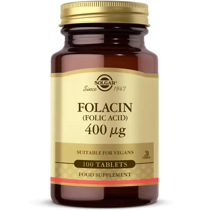Solgar Folic Acid Folacin 400 mg 100 Tablet