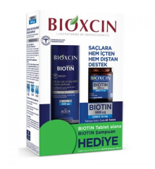 Bioxcin Biotin 5000 mg Çinko 15 mg ALANA Biotin Şampuan 300 ml HEDİYE