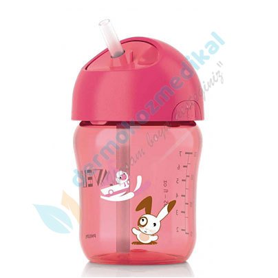 Avent Damlatmaz Pipetli Bardak 260ml 12+ Ay Kız