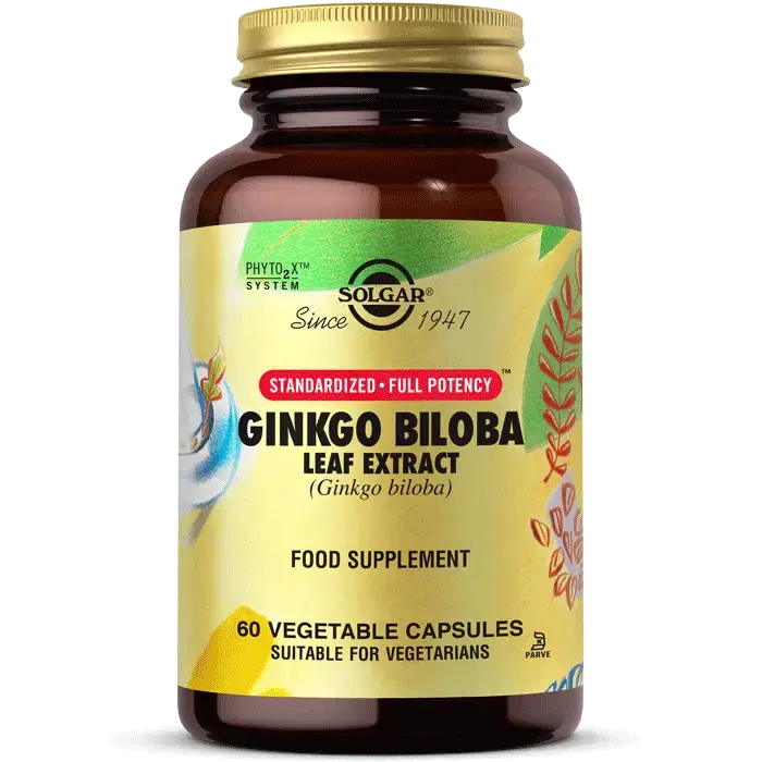 Solgar Ginkgo Biloba Leaf Extract 60 Bitkisel Kapsül