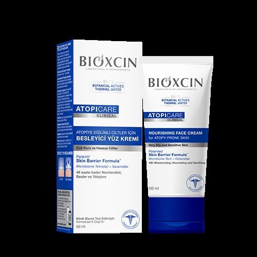 Bioxcin Atopicare Yüz Kremi 50 ml Atopiye Eğimli Ciltler İçin Besleyici Yüz Kremi