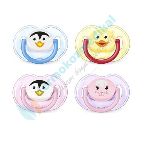 Avent Klasik Ortodontik Emzik 0-6ay 2'li Hayvan Desenli