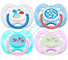 Avent  0-6 ay Desenli 2'li Renkli Tasarım