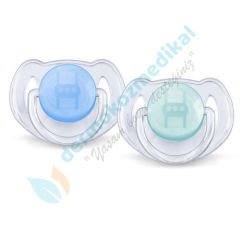 Avent Klasik Ortodontik Emzik 6-18ay 2'li Şeffaf