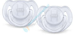 Avent Klasik Ortodontik Emzik 0-6ay 2'li Şeffaf