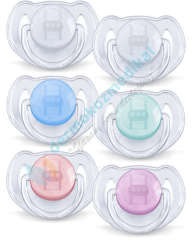 Avent Klasik Ortodontik Emzik 0-6ay 2'li Şeffaf