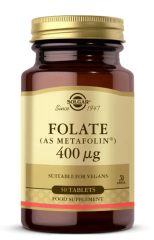 Solgar Folate As Metafolin 400 mg 50 Kapsül