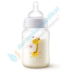 Avent classic PP Biberon 260ml - Hayvan Desenli 1ay+ SCF574