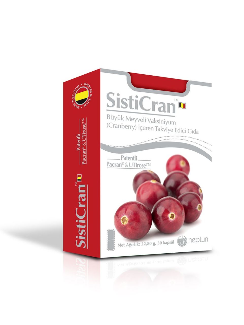 Sisticran 30 Kapsül Büyük Meyveli Vaksiniyum (Cranberry) İçeren Takviye Edici Gıda