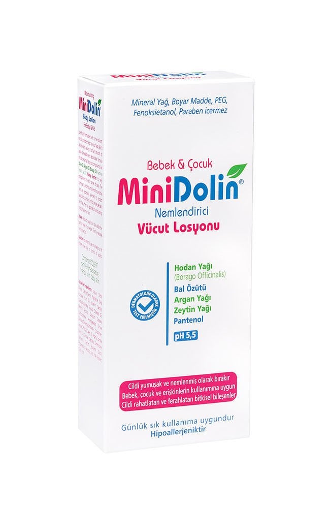 Minidolin Bebek ve Çocuk Nemlendirici Vücut Losyonu 250ml