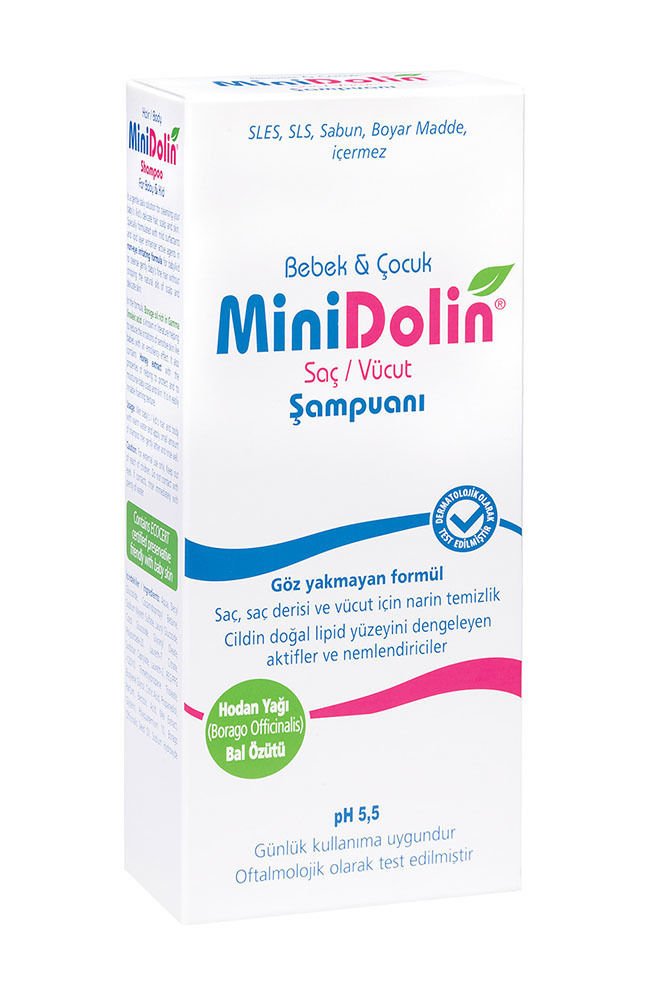 Minidolin Bebek ve Çocuk Saç ve Vücut Şampuanı 250ml