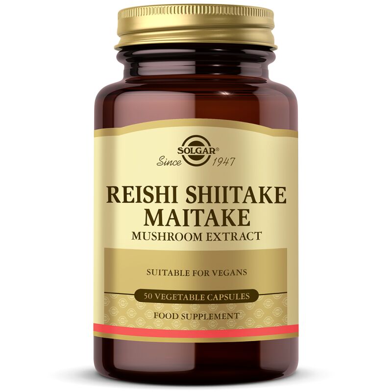 Solgar Reishi Shiitake Maitake 50 Kapsül