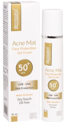 Dermoskin Acne Mat Face Protection Gel Cream Spf50+ 50ml