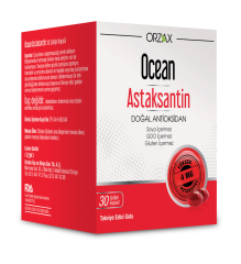 Orzax Ocean Astaksantin Doğal Antioksidan 30 Kapsül