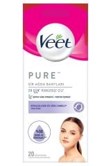 Veet Pure Hipoalerjenik Yüze Özel Sir Ağda Bantları 20 Adet