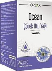 Orzax Ocean Çörek Otu Yağı 1000 mg 60 Kapsül