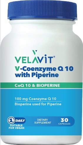 Velavit V-Coenzyme Q10 With Piperine 30 Kapsül