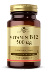 Solgar Vitamin B12 500 mcg 50 Kapsül