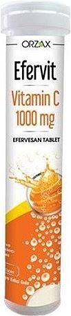 Orzax Efervit C Vitamini 1000 mg 20 Efervesan Tablet