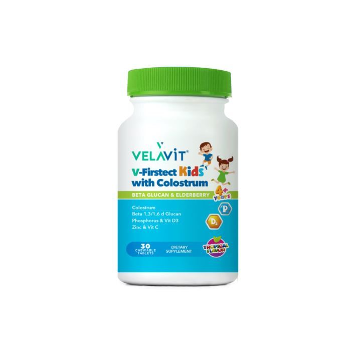 Velavit V-Firstect Kids with Colostrum Takviye Edici Gıda 30 Kapsül