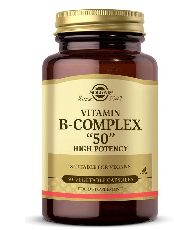 Solgar Vitamin B Complex 50 Bitkisel 50 Kapsül