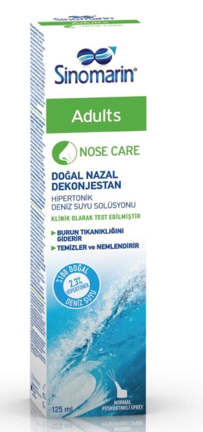 Sinomarin Adults Yetişkinler için Hipertonik Deniz Suyu 125 ml