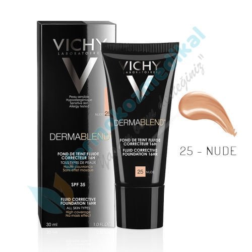 Vichy Dermablend BB Krem Spf 35 Likit Fondöten 30ml Orta Ton 25 Nude