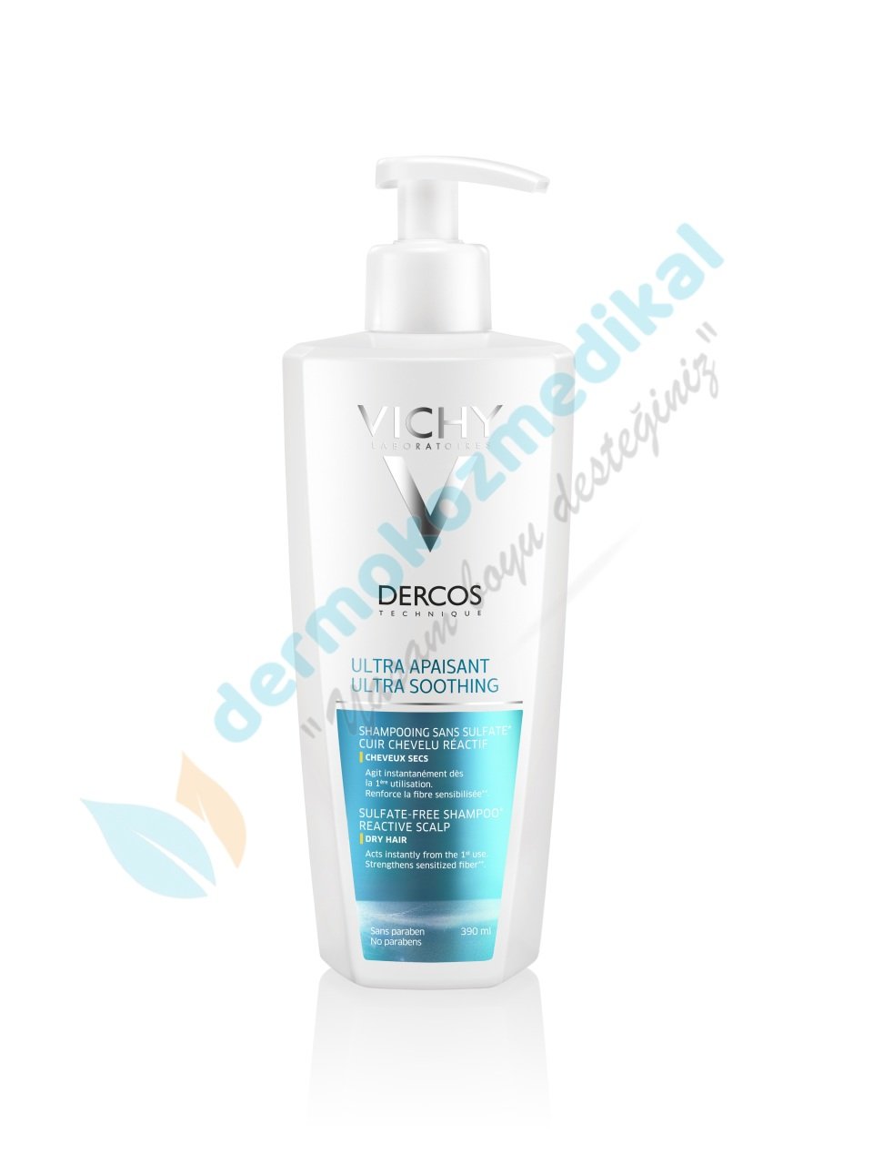 Vichy Dercos Ultra Yatıştırıcı Şampuan - Kuru Saçlar 390 ml